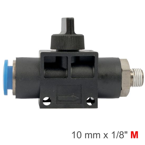 AIRCRAFT Pu Hose Fitting Valve 10mm X 1/8'm